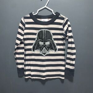 Hanna Andersson x Star Wars Boys Long John Sleep Top 100cm US 4 Black Gray